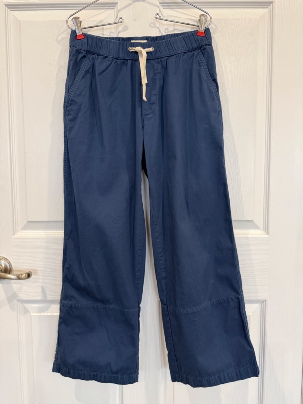 Pact Coastal Organic Cotton Wide Leg Pants elastic waist drawstring pockets